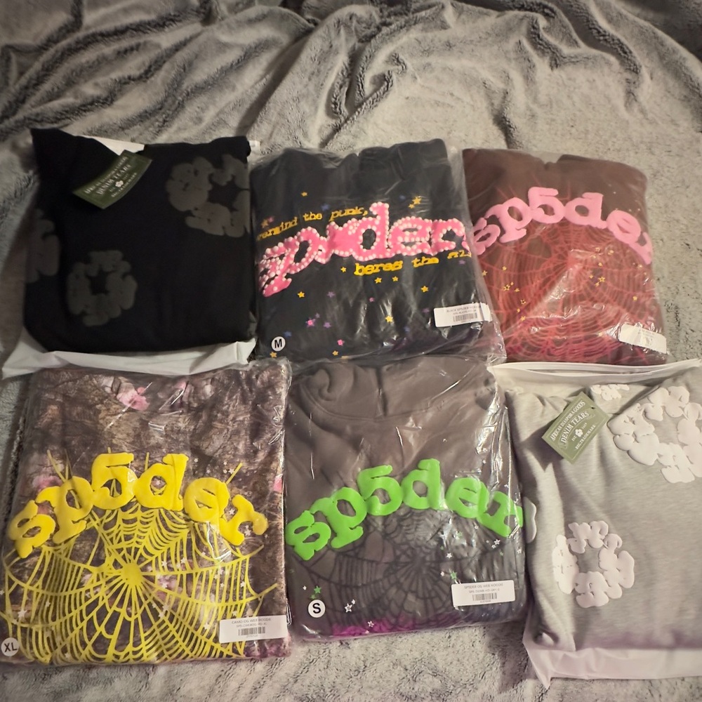 Sp5der Graphic Hoodies Collection